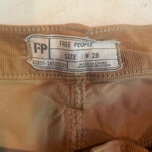 Free People Tan Corduroy  Pants
